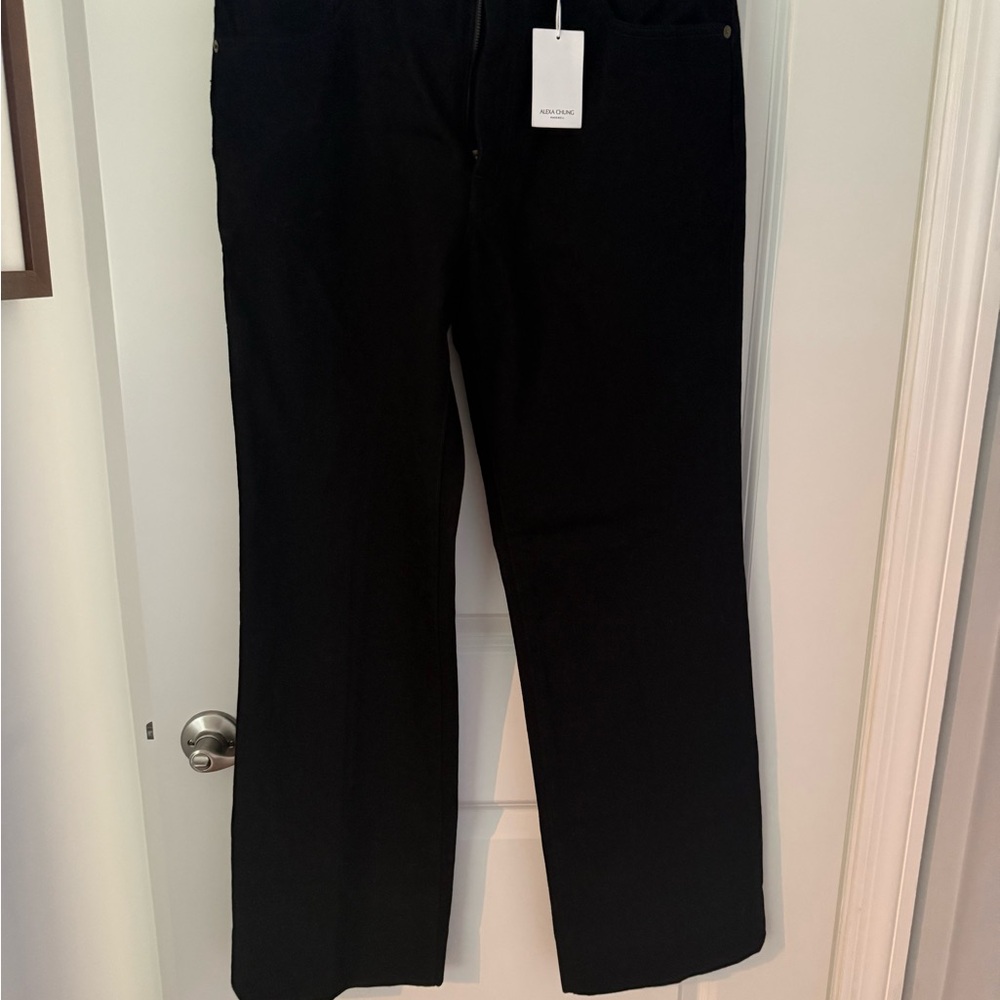 Madewell x Alexa Chung boot cut black jeans